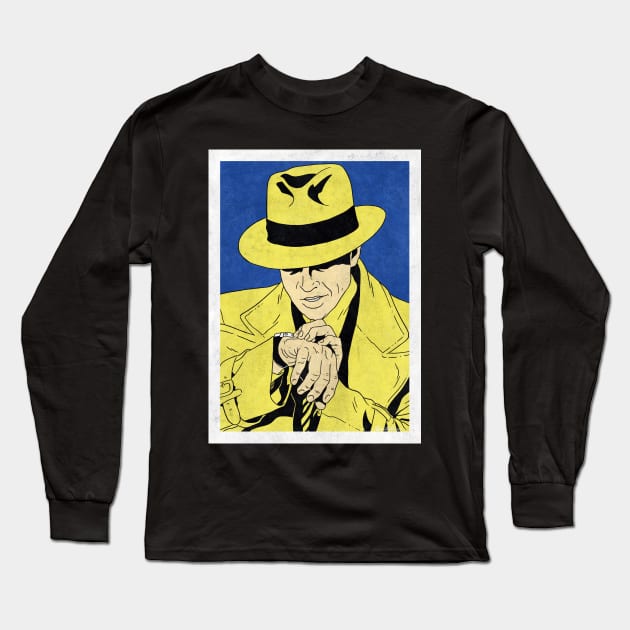 DICK TRACY (Pop Art) Long Sleeve T-Shirt by Famous Weirdos